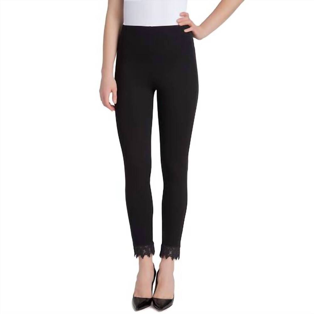 NEW LYSSE ainsley embroidered leggings in signature herringbone